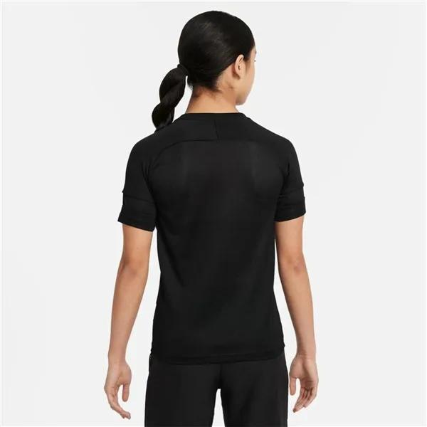 Child's Short Sleeve T-Shirt Nike Dri-Fit Academy Girls Black