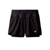 Sports Shorts for Women Brooks Chaser 5" 2-In-1 20 Black
