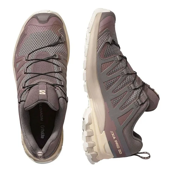 Trail running shoes for women Salomon Xa Pro 3D V9 Light brown