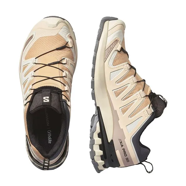 Trail running shoes for women Salomon XA Pro 3 V9 GTX Light brown