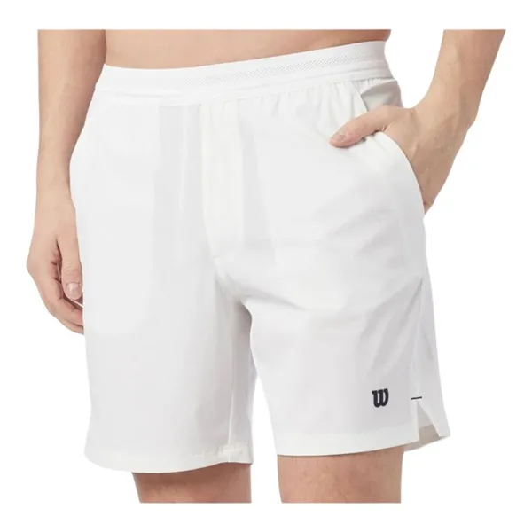 Men's Sports Shorts Wilson Team Short 7" White 7" Padel