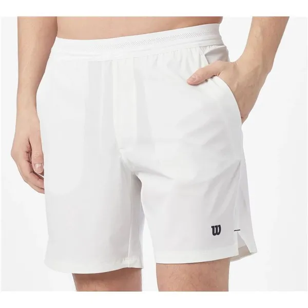 Men's Sports Shorts Wilson Team Short 7" White 7" Padel