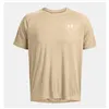 Men’s Short Sleeve T-Shirt Under Armour Tech Textured SS Beige