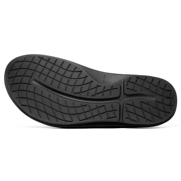 Men's Flip Flops OOfos Recovery Ooahh Black