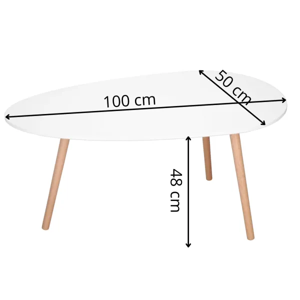 Kafijas galdiņš Springos HF0013 100 x 60 x 48 CM