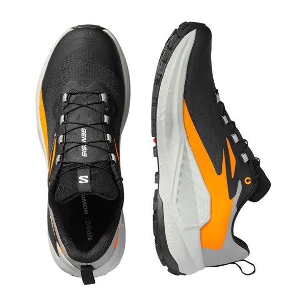 Men's trail running shoes (mountain running) Salomon Genesis Gtx Black Orange