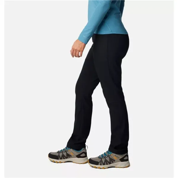 Long Sports Trousers Columbia Back Beauty™ High-Rise Black Lady