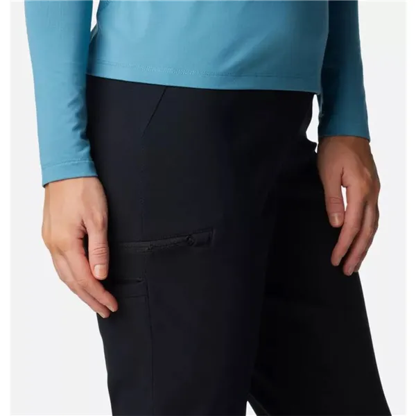 Long Sports Trousers Columbia Back Beauty™ High-Rise Black Lady