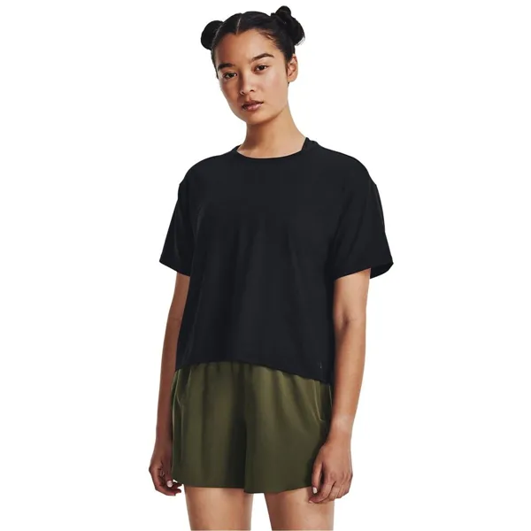 Women’s Short Sleeve T-Shirt Under Armour Black Fitness