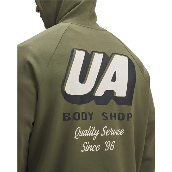 Men’s Hoodie Under Armour Rival Fleece Hbr Logo Hd Dark green