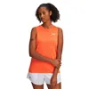 Women's Sleeveless T-shirt Under Armour Tech Tank Twist Orange Fitness