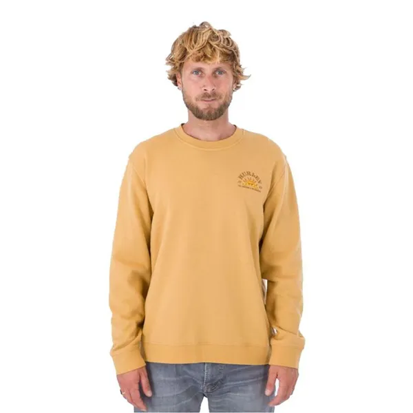 Men’s Sweatshirt without Hood Hurley No Bummers Ocre