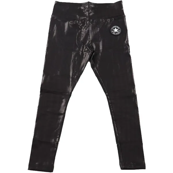 Sports Leggings for Children Converse High Rise Shine Black