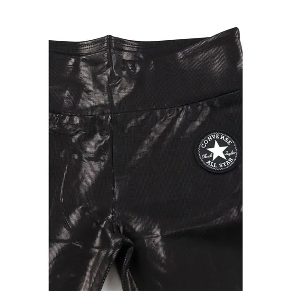 Sports Leggings for Children Converse High Rise Shine Black
