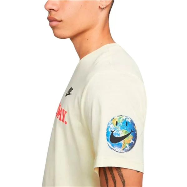 Men’s Short Sleeve T-Shirt Nike Have A Nice Day Beige