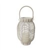 LED Lantern Versa White Rattan