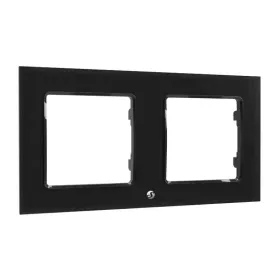 Šviesos jungiklis erdvinis Shelly WF2_BLACK Juoda Metalinis Plastmasinis