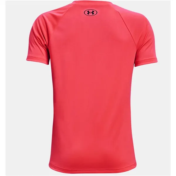 Child's Short Sleeve T-Shirt Under Armour Tech Hybrid Red