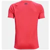 Child's Short Sleeve T-Shirt Under Armour Tech Hybrid Red