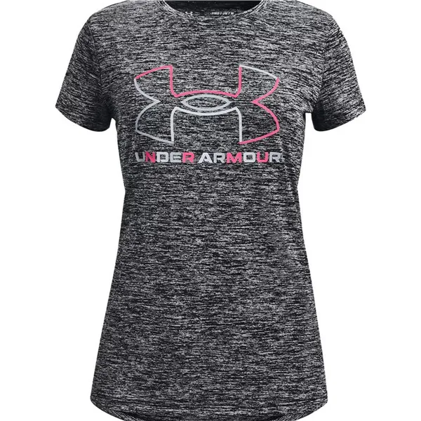 Child's Short Sleeve T-Shirt Under Armour Tech BL Twist SS Dark grey