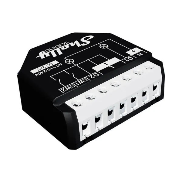 Shelly Qubino Wave2PM Controller, 2-channel, Z-Wave (Power measurement)