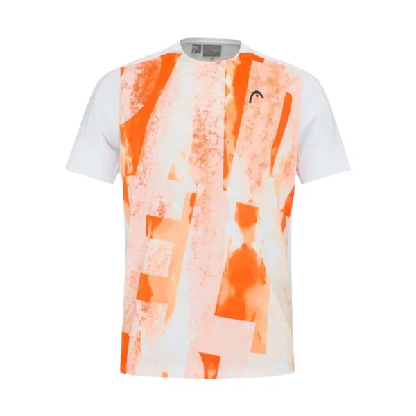 Men’s Short Sleeve T-Shirt Head Padel Tech Orange Padel