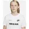Child's Short Sleeve T-Shirt Nike Air White