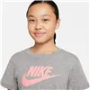 Child's Short Sleeve T-Shirt Nike Sportswear Grey