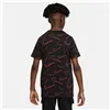 Child's Short Sleeve T-Shirt Nike Sportswear AOP Black