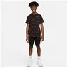 Child's Short Sleeve T-Shirt Nike Sportswear AOP Black