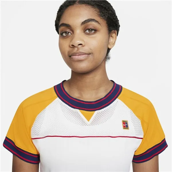 Women’s Short Sleeve T-Shirt Nike Court Dri-Fit Slam White