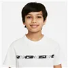 Child's Short Sleeve T-Shirt Nike B-Repeat White