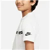 Child's Short Sleeve T-Shirt Nike B-Repeat White