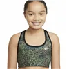 Sports Bra Nike Dri-FIT Swoosh Black/Green Children's