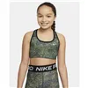 Sports Bra Nike Dri-FIT Swoosh Black/Green Children's