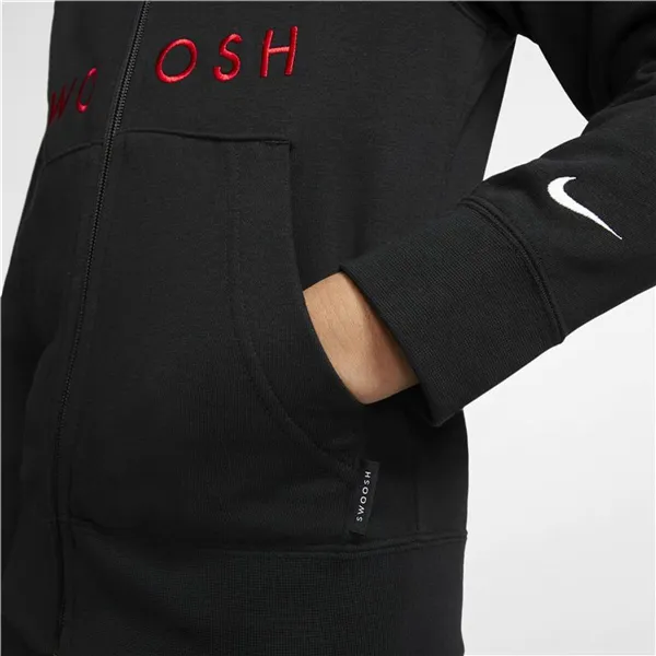 Children's Sports Jacket Nike Swoosh Black