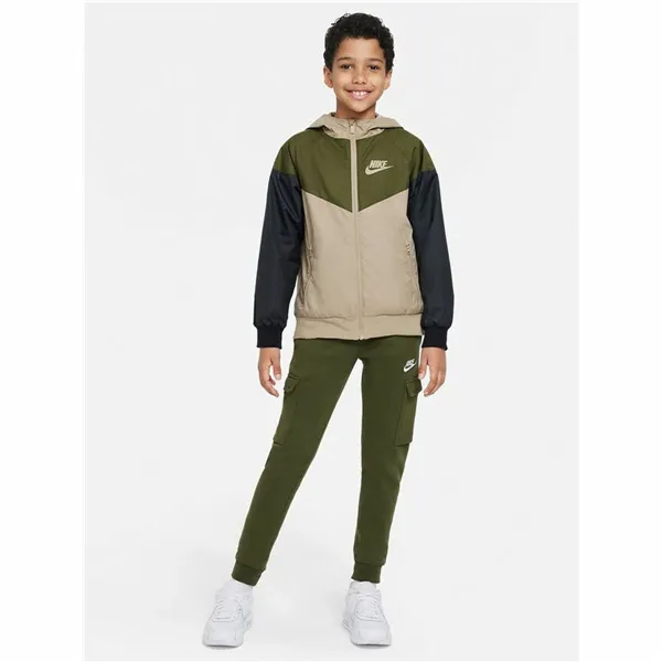 Children's Sports Jacket Nike Sportswear Windrunner Green