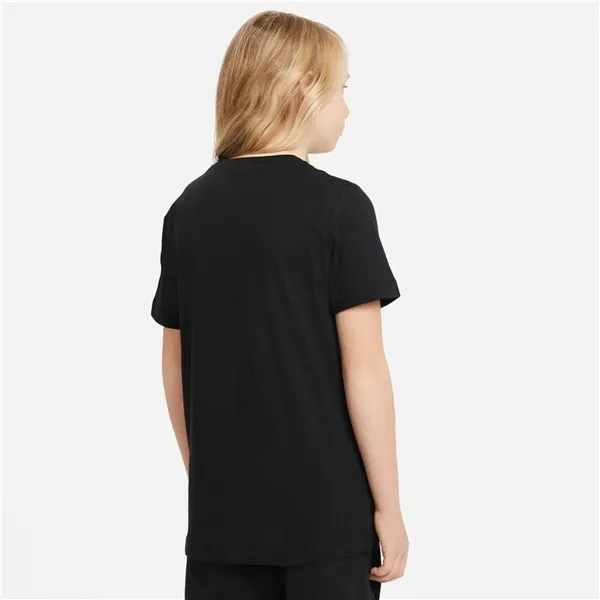 Child's Short Sleeve T-Shirt Nike Sportswear Black