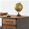 Globe Alexandra House Living Brown Paper Iron Plastic Mango wood 20 x 25 x 20 cm