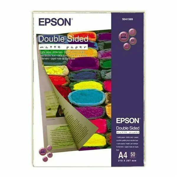 Matte Photographic Paper Epson C13S041569 A4 50 Sheets (1 Unit)