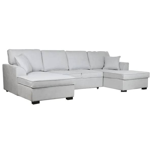 Sofabed Home ESPRIT Grey Modern 298 x 154 x 92 cm