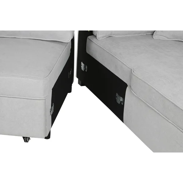 Sofabed Home ESPRIT Grey Modern 298 x 154 x 92 cm