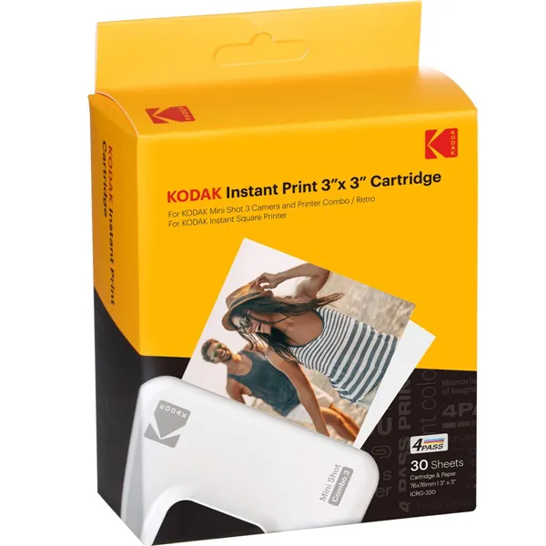 Matte Photographic Paper Kodak Instant Print 3"x3" (3 Units) (30 Units)