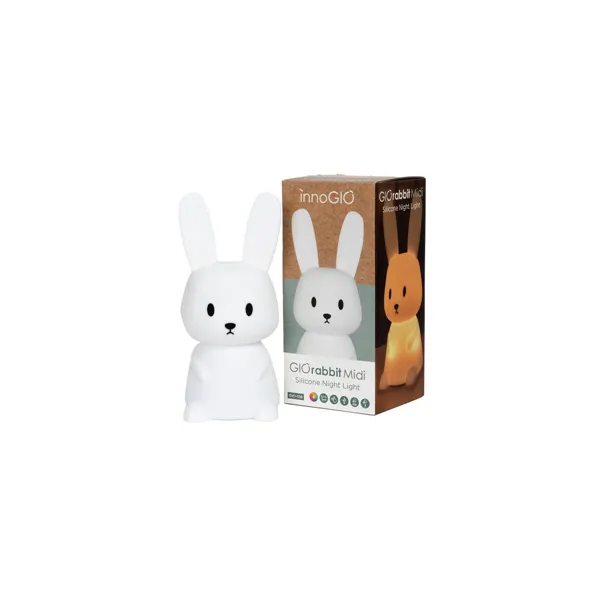 Night light Innogio GIORABBIT 136 MIDI White Silicone