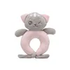 Rattle Cat 16 cm Pink
