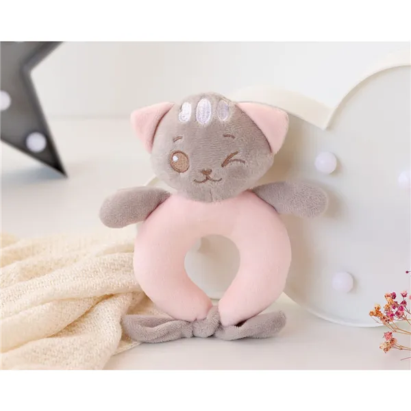 Rattle Cat 16 cm Pink