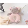 Rattle Cat 16 cm Pink