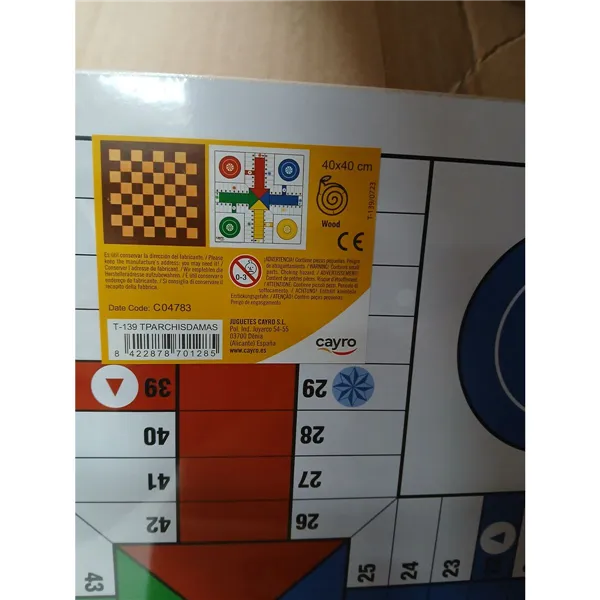 Parchís, Chess and Checkers Board Cayro T-139 (40 x 40 cm) 40 x 40 cm