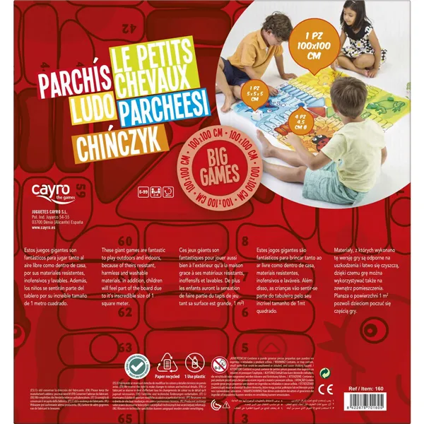 Parchis Giant Cayro 160 (100 x 100 cm) 100 x 100 cm
