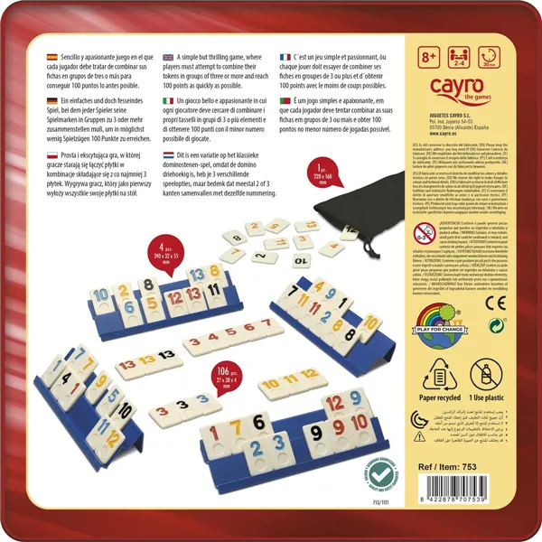Board game Rummi Classic Cayro 753 27 x 27 x 5,7 cm